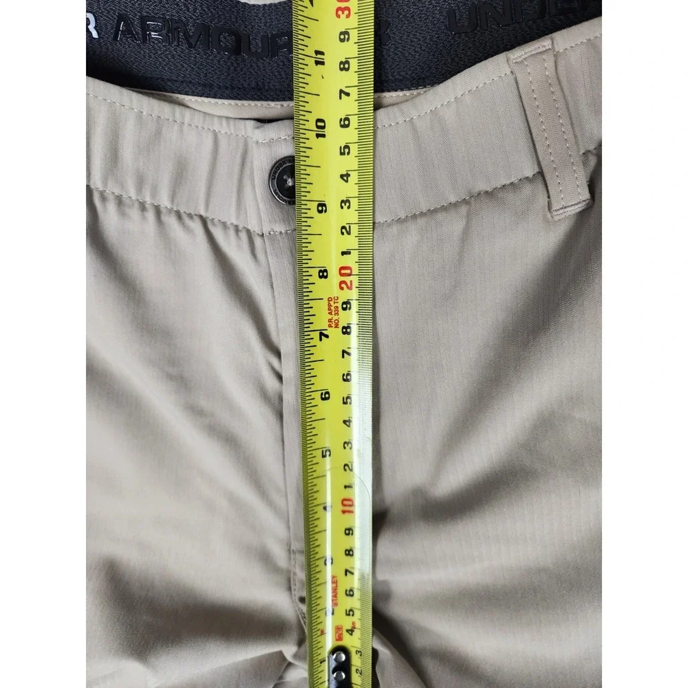 Under Armour Showdown Golf Pants Men's 38 x 32 Beige Performance Stretch Elastic - Picture 14 of 14